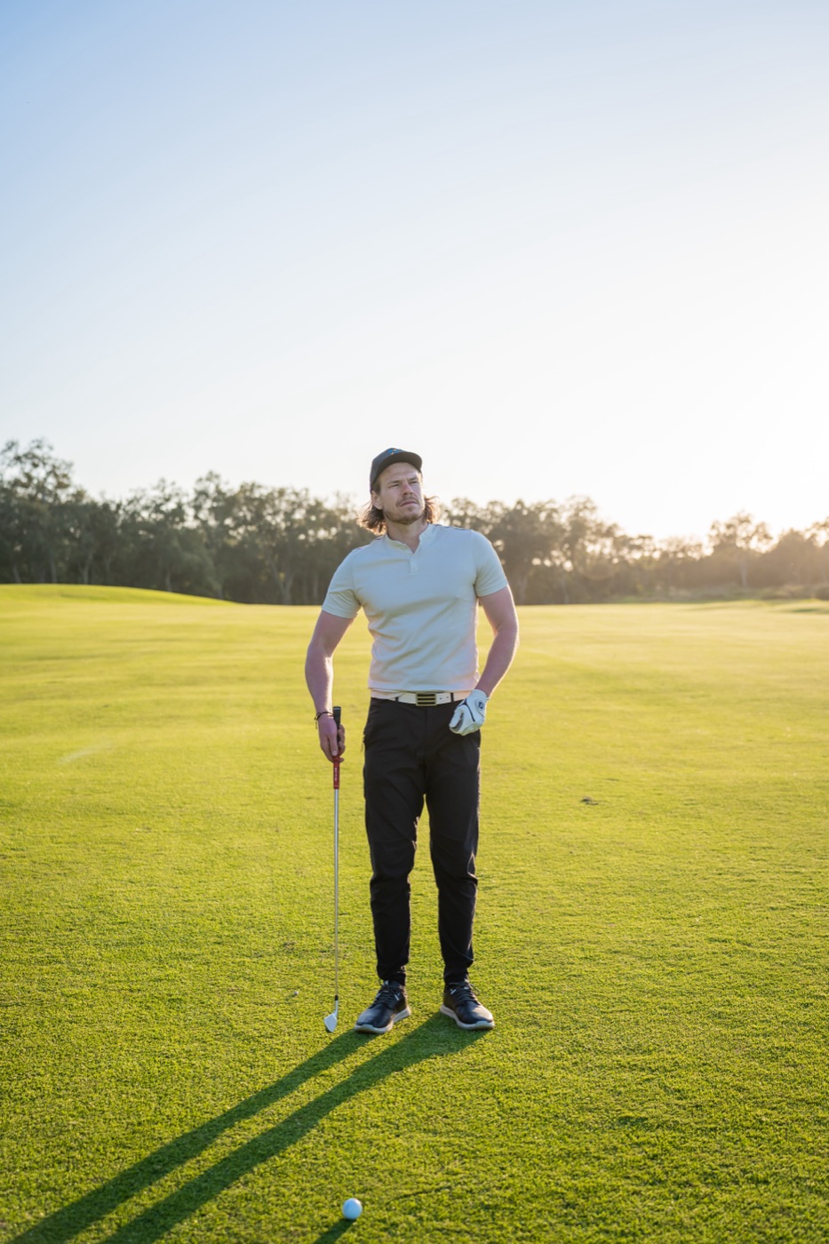 Aaron Leitmannstetter on the fairway